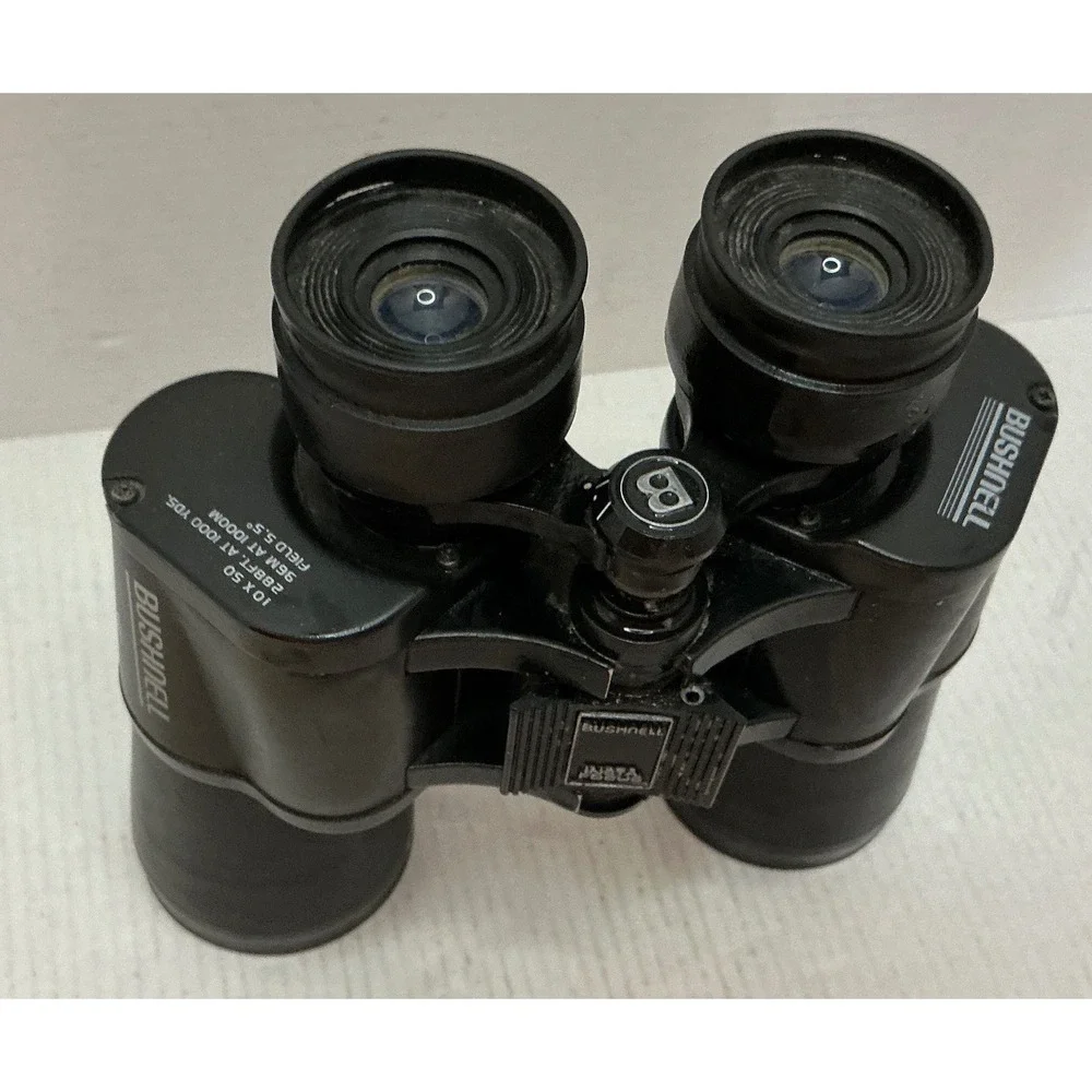 Bushnell Vintage Binoculars Insta-Focus Black 10x50 Outdoor Sports Gear